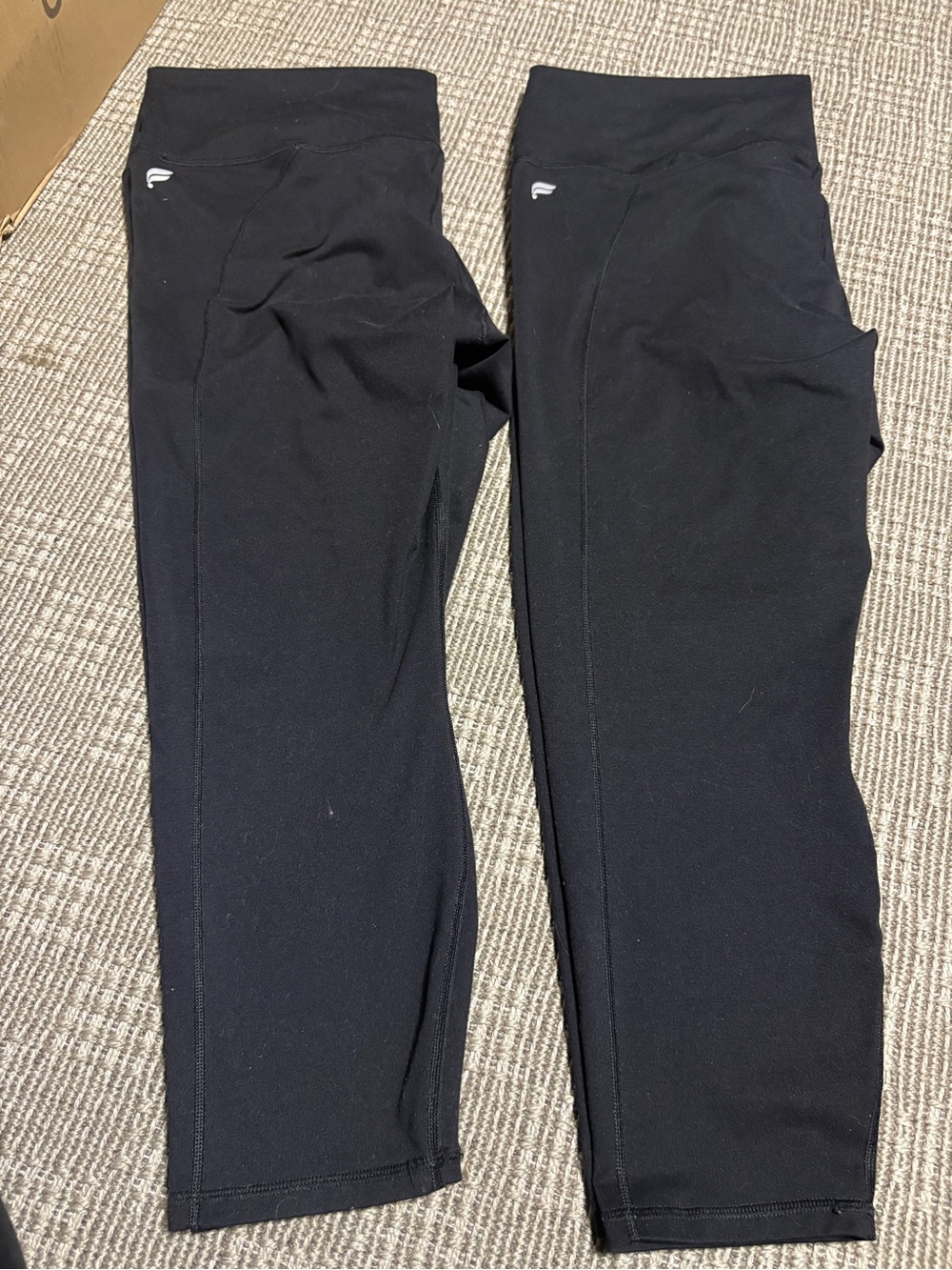 Fabletics Black High-Waist Performance Capri Leggings